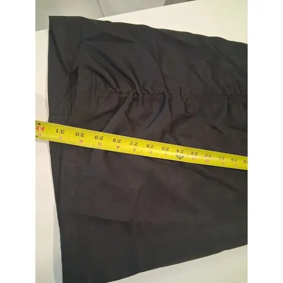 NWT Adidas Originals Women's Satin Cargo Pants HF2098 Black Wide Leg Baggy S - Picture 9 of 12